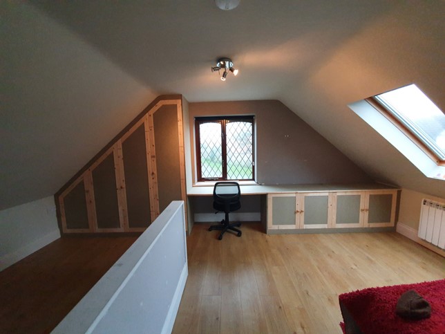 Fitted Wardrobe with desk and storage