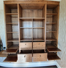 A one of a kind cabinet, built to the exact specification of the client.